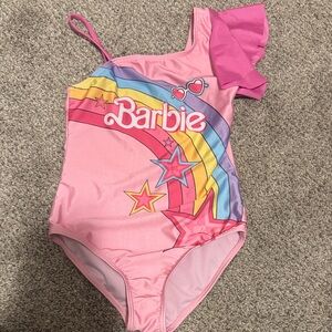 Barbie Pink Swimsuit with Rainbow and Stars